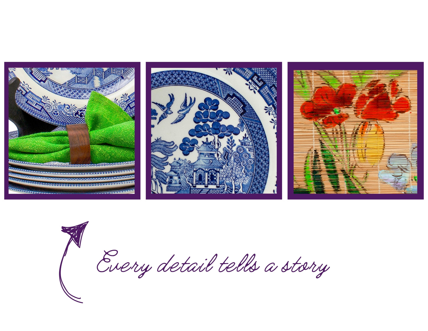 Dreamy Blue Willow Gift Vignette