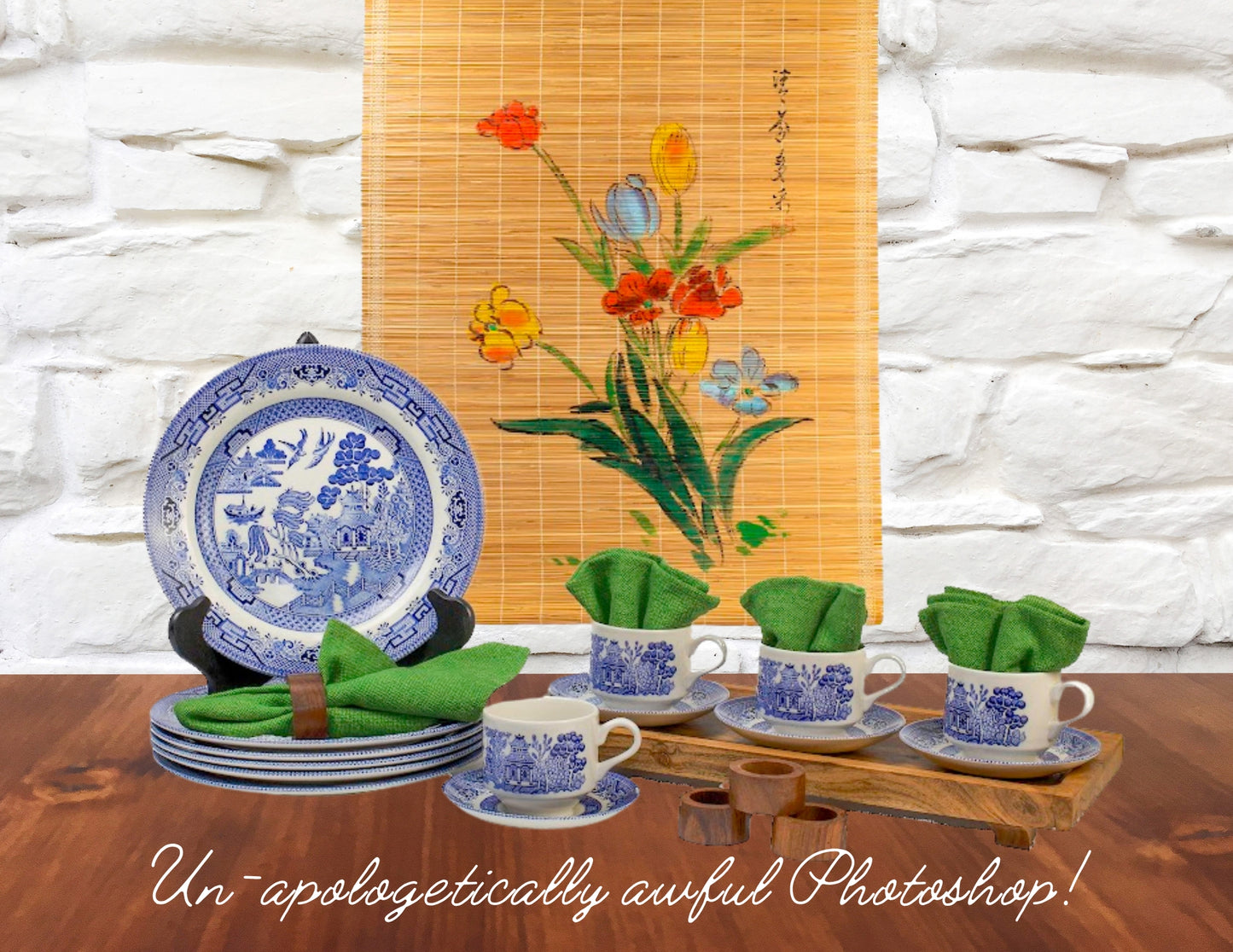Dreamy Blue Willow Gift Vignette