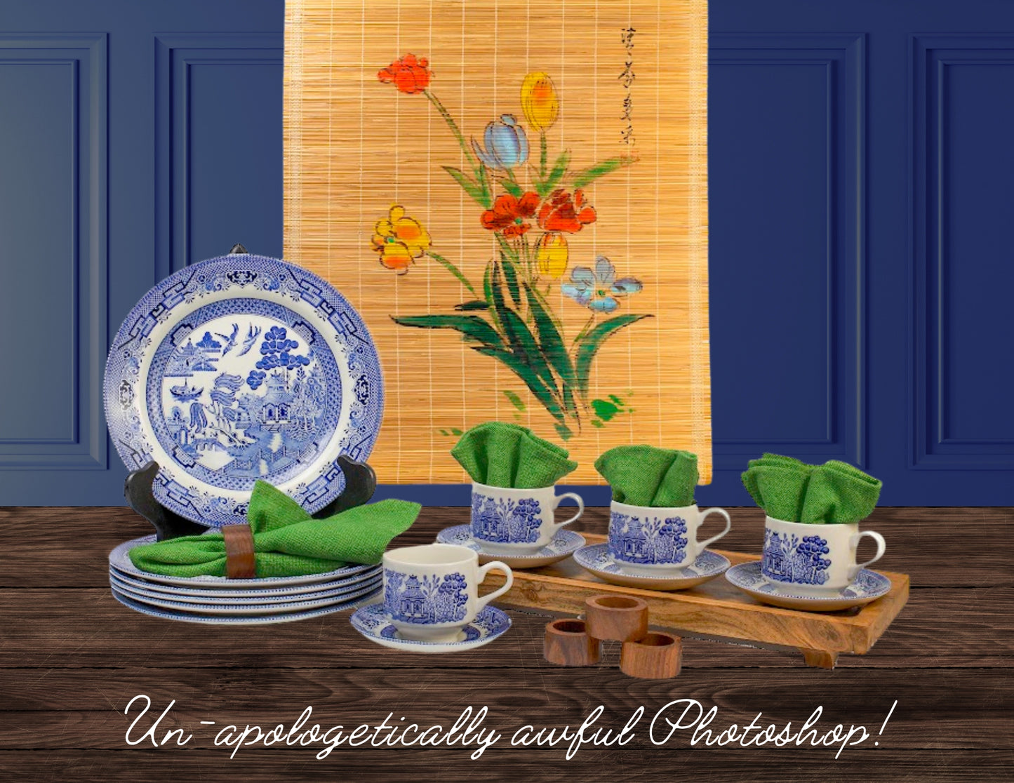 Dreamy Blue Willow Gift Vignette
